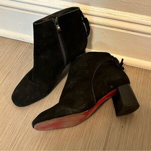 Black Suede Boots, US 7.5